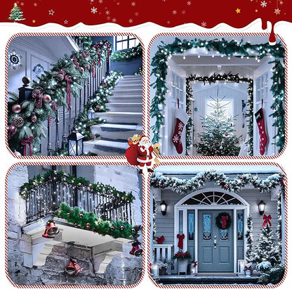394FT 1200 LED Christmas Lights Outdoor, White Christmas Tree Lights Plug in, 8 Modes Twinkle String Light for Bedroom Wedding Party Ceiling Xmas Home Decorations