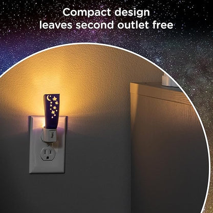 Lights By Nights, Solar System, Space, Lullaby, LED Night Light, Plug-in, Manual On/Off, Ambient Lighting, Ideal for Bedroom, Nursery, Bathroom, 44940