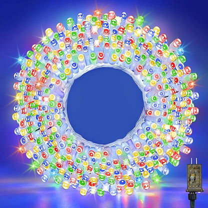 210 LED 4-Color Outdoor Easter String Lights, Seasonal Fairy Lights with 8 Modes, Waterproof Indoor Outside Decoration Lighting for Christmas, Parties, Wedding, Patio, New Year(70FT)