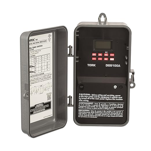 NSI DGS100A Series DGS Signaling and Duty Cycle 7 Day Time Switch with 1 Channel, 120-277 VAC 50/60 Hz Input Supply, DPDT Output Contact