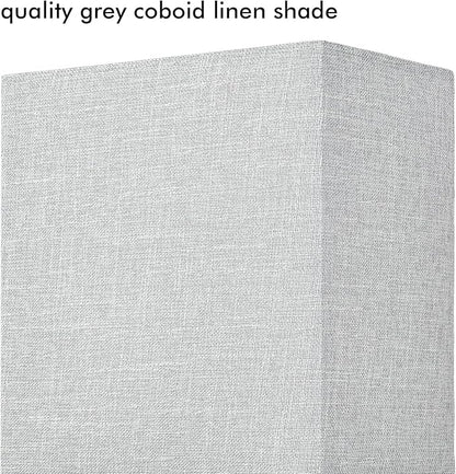 YUBOLE Wall Sconce Brushed Nickel Bedroom Wall Lights with Linen Shades for Bedroom Hallway Bathroom Set of 2