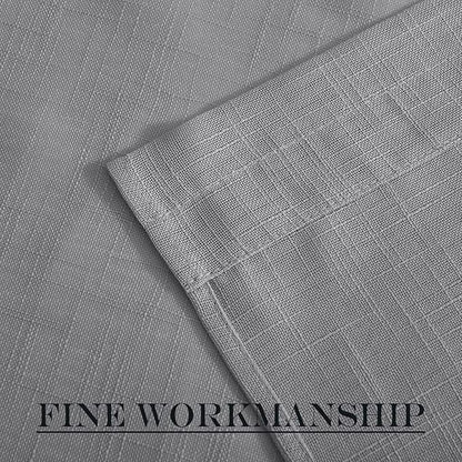 NICETOWN Sheer Door Curtains, Side Small Window Treatment, Farmhouse French Front Door Shade, Rod Pocket Sidelight Curtains with Tieback, 1 Panel, Dark Grey, 36W X 40L