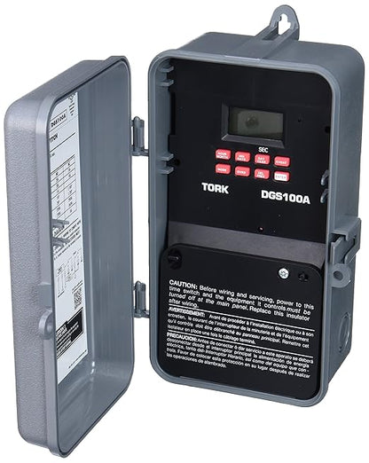 NSI DGS100A Series DGS Signaling and Duty Cycle 7 Day Time Switch with 1 Channel, 120-277 VAC 50/60 Hz Input Supply, DPDT Output Contact