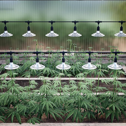 Outdoor Waterproof Grow Light, 41FT Daisy Chain LED, Full Spectrum, UL Certified, for Greenhouse Plants