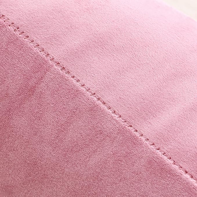 NiNi ALL Decorative Throw Pillow Covers Velvet 22x22 Inch Pack of 2 Pink Cushion Covers Soft for Couch Sofa Bedroom Living Room Outdoor
