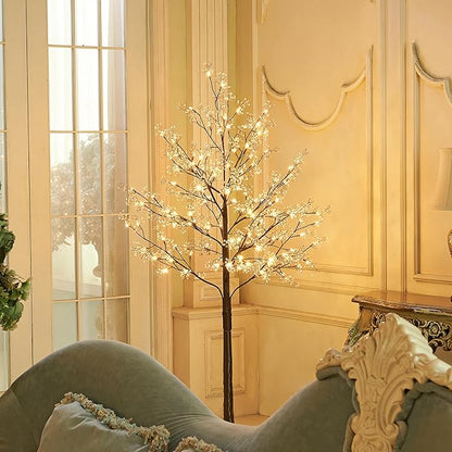 Lightshare Lighted Gypsophila Tree 6FT 176 LED Artificial Baby Breath Flowers with Lights for Wedding Home Christmas Holiday Decoration (Gypsophila Tree)