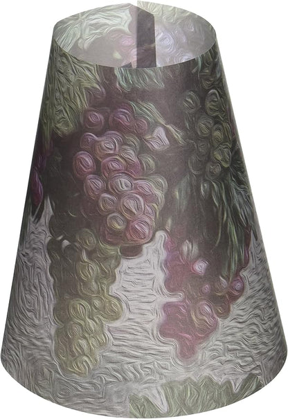 Royal Designs Vellum Tea Light Paper Wine Glass Lampshade, Party Centerpiece, Set of 20, Grape Vine (TLS-1009A-20)