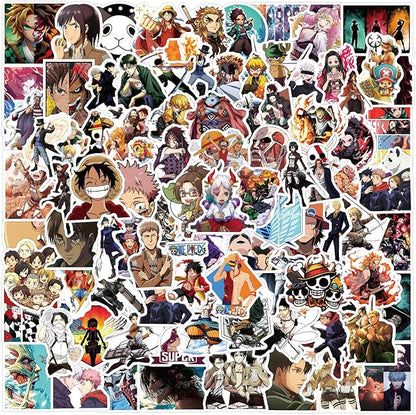 200Pcs Kids Demon Manga Slayer Stickers Mixed Pack,Cartoon Characters Stickers Movie Decorative Sticker for Kids Teens Adults Waterproof Sticker for Water Bottle Laptop (mixA200)