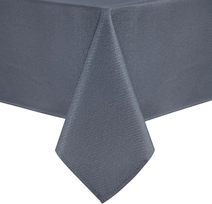Hiasan 60 X 120 Inch Rectangle Textured Tablecloth - Waterproof Spillproof Antiwrinkle Jacquard Table Cloth for Kitchen and Dining Dinner, Outdoor Picnic, Holiday and Parties, Dark Grey