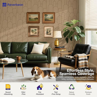 6 PCS Acoustic Panels, 23.6x23.6 Inch Sound Absorbing Panels, Decorative Acoustic Wall Panels for Recording and Home Studio, Office with Double-Sided Adhesive Tape