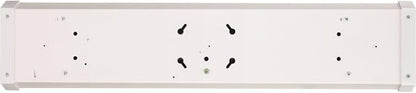 Lithonia Lighting 4 Foot LED Light Fixture, Low-Profile Linkable LED Wraparound Flush Mount Ceiling Light, Adjustable Lumens, Selectable White Color, 120V, 48-Inch (FMLWL LNK 48 ALO4 8SWW2)