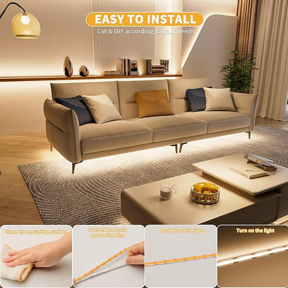 PAUTIX 5V USB COB LED Strip Lights Dimmable LED Lights 4000K Natural White with RF Remote,1200lm,Dotless Flexible Tape Light for Under Cabinet,Bedroom,TV Backlight,Kitchen,Shelf,Mirror Lighting 6.56ft
