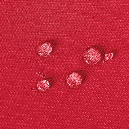 Hiasan Round Textured Tablecloth 50 Inch - Waterproof Spillproof Antiwrinkle Jacquard Table Cloth, Decorative Polyester Table Cover for Kitchen, Outdoor Picnic, Holiday and Parties, Red