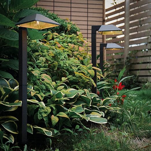 VENUS MANUFACTURING LED Landscape Lighting Kit 6 Spotlights 4 Path Lights with 200W Low Voltage Transformer for Outdoor Walkway Lights, Garden and Lawn Lights, Landscape Lighting