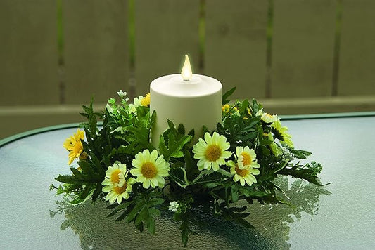 Xodus Innovations FPC1585 Weatherproof Flameless Indoor/Outdoor 5-Inch Battery Powered Pillar Candle with Warm White Realistic Flame