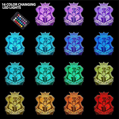 Harry Potter Acrylic 3D LED Illusion Lamp, Color-Changing Night Light for Kids Bedroom, Desk & Home Décor