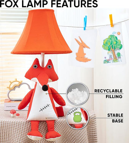 Fox Kids Lamp for Girls Bedroom - 20", Animal Lamp for Kids Room - Cute Christmas Gifts, Birthday Gifts for All Ages: Toddler Boys, Children, Grandkids 3 4 5 and Up Years Old, Sister Brother, Sibling