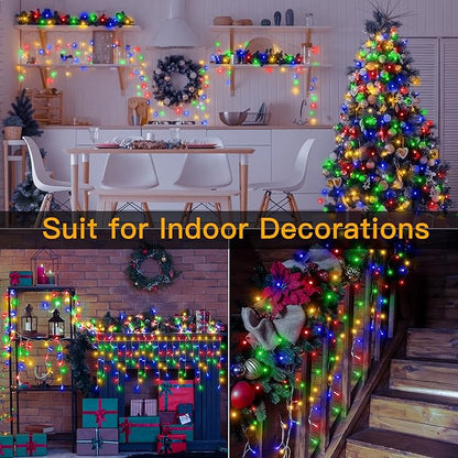 Ollny Icicle Lights for Outside 504LED 41FT, Multicolor Christmas Light with Remote 8Modes Timers Waterproof, Plug in Connectable Hanging Lights for Outdoor Indoor House Roof Holiday