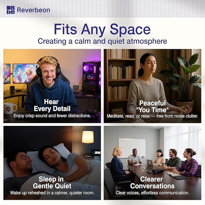 6 PCS Acoustic Panels, 23.6x23.6 Inch Sound Absorbing Panels, Decorative Acoustic Wall Panels for Recording and Home Studio, Office with Double-Sided Adhesive Tape
