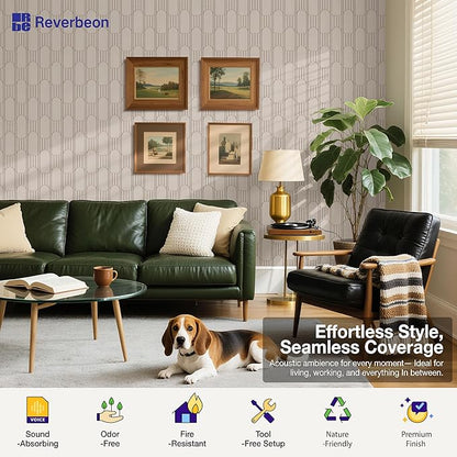 6 PCS Acoustic Panels, 23.6x23.6 Inch Sound Absorbing Panels, Decorative Acoustic Wall Panels for Recording and Home Studio, Office with Double-Sided Adhesive Tape