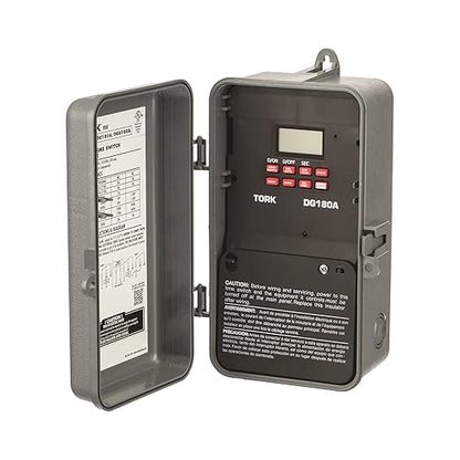 NSi DGS Series Signaling and Duty Cycle 24 Hour Time Switch with 1 Channel, 120-277 VAC 50/60 Hz Input Supply, DPDT Output Contact (DG180A)