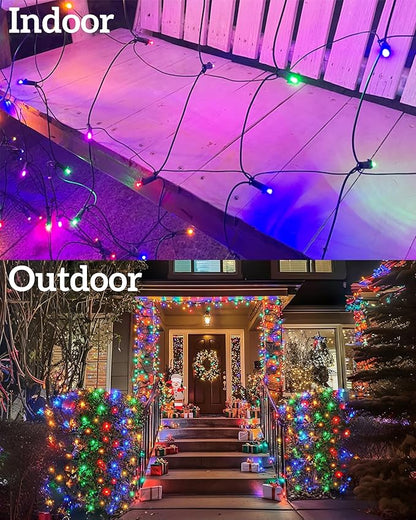 Led Christmas Net Lights for Bushes, 132LED 6FT x 6FT Connectable UL Certified Net Lights for Bushes Tree Shrubs Xmas Trunk Green Wire Christmas Decorations