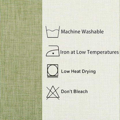 Hiasan 2 Pack Faux Linen Square Tablecloth - Wrinkle and Stain Resistant Washable Table Cloth for Kitchen Dining Room Holiday Table Cover for Party Dinner, Green, 54 x 54 Inch