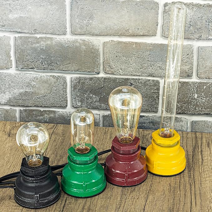 Touch Control Table Lamp Vintage Desklamp Small Industrial Touch-Light Bedside Dimmable Nightstand-Lamp Steampunk AccentLight Edison Lamp Base Antique Night Light for Living Room Bedroom