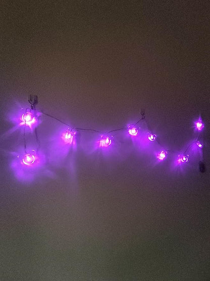 1.65m 10LEDs Decorative Cartoon Animal Mouse Night Mood Light Romantic Lamp for Home Indoor Bedroom Party Festival Décor (Purple)