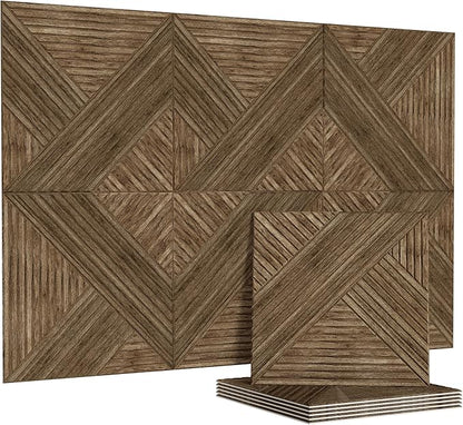 Acoustic Panels Sound Absorbing, 23.6×23.6 Inch 6 Pcs, Acoustic Wall Panels for Medium to Large Rooms, Decorative Sound Treatment for Echo Reduction in Home Offices, Bedrooms & Recording Studios