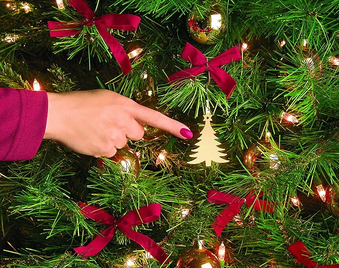 Xodus Innovations 1225L Tree On/Off Touch Control Ornament For Christmas Tree Lights, Brass,White