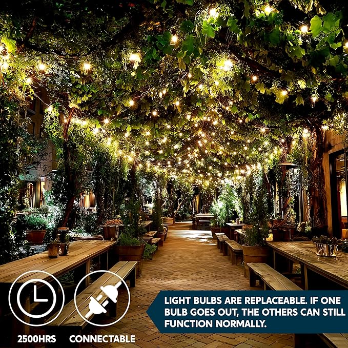 Joiedomi Clear Christmas String Lights Indoor,450(3x150) Mini White Fairy Light Outdoor,93.6FT Decor for Patio Dorm Classroom Bedroom Holiday Wedding Party Garland Birthday Festival,Green Wire