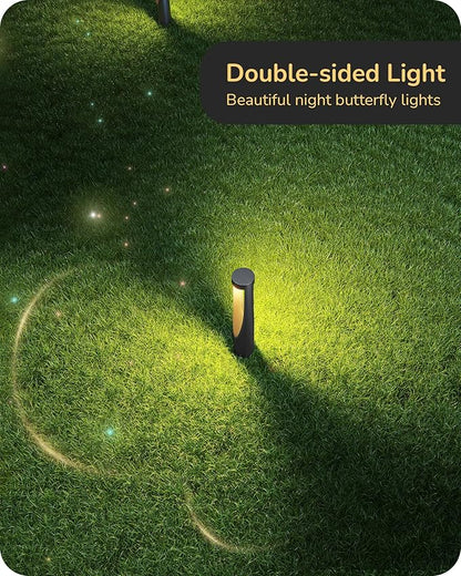 EDISHINE Low Voltage Pathway Lights Wired, 12V 2W 150LM 3000K LED Landscape Path Lights with Connectors, Waterproof Electric Outdoor Landscape Lighting for Walkway Yard Garden, CRI80 6 Pack